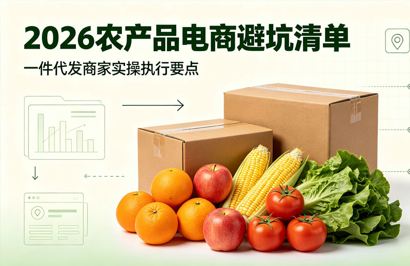 2026农产品电商怎么做？一件代发避坑清单与实操指南